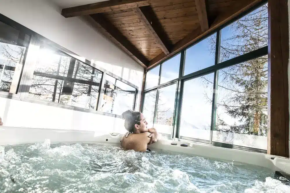 Activité a faire a la montagne : jacuzzi